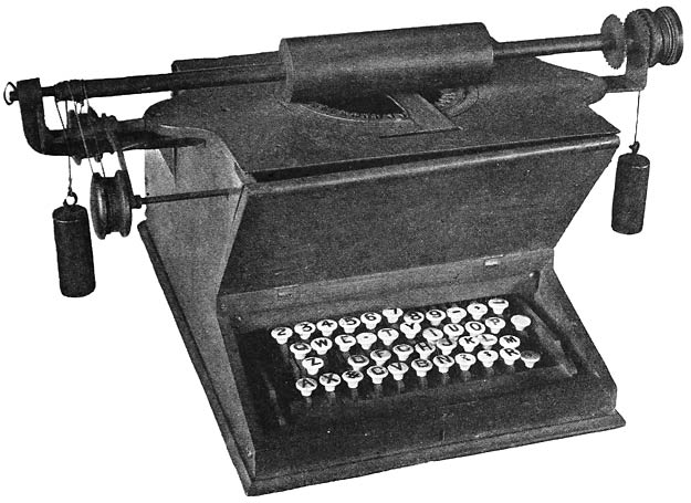 This Was the Model Shown by Densmore to the Remingtons Which Resulted in the Historic Typewriter Contract